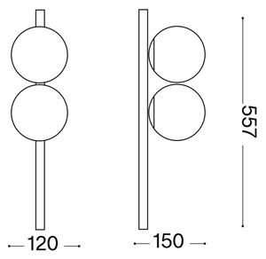 Plafonieră LED Ideal Lux BINOMIO 2xG9/3W/230V alb