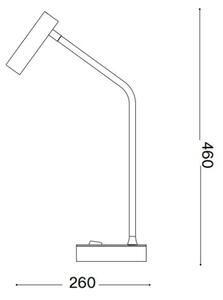 Lampă LED de masă Ideal Lux EASY LED/3,5W/230V CRI 90 alamă