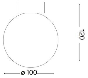 Aplică LED Ideal Lux CARTA 1xG9/3W/230V d. 10 cm alb