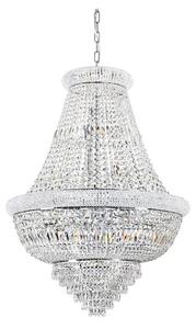 Lustră de cristal pe lanț Ideal Lux DUBAI 24xE14/28W/230V d. 80 cm crom