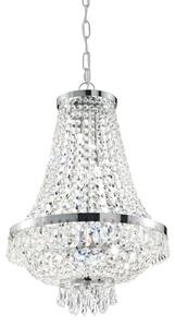 Lustră LED de cristal pe lanț Ideal Lux CAESAR 6xG9/3W/230V d. 38 cm crom