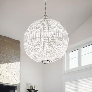 Lustră LED de cristal pe lanț Ideal Lux LUXOR 6xG9/3W/230V d. 40 cm transparent
