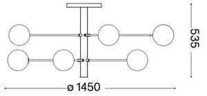 Lustră LED pe tijă Ideal Lux COSMOPOLITAN 12xG9/3W/230V