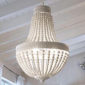 Lustră pe lanț Ideal Lux MONET 6xE14/40W/230V d. 50 cm cânepă/alb