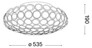 Plafonieră LED de cristal Ideal Lux KING 9xG9/3W/230V d. 53,5 cm crom