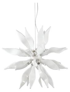 Lustră LED pe cablu Ideal Lux LEAVES 8xG9/3W/230V d. 63 cm alb