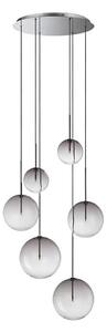 Lustră LED pe cablu Ideal Lux EQUINOXE 6xG4/2W/230V d. 65 cm crom/fumuriu