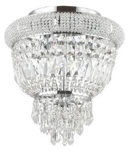 Plafonieră de cristal Ideal Lux DUBAI 3xE14/28W/230V d. 32 cm crom