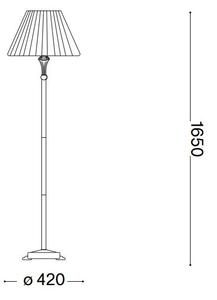 Lampadar Ideal Lux FIRENZE 1xE14/40W/230V auriu