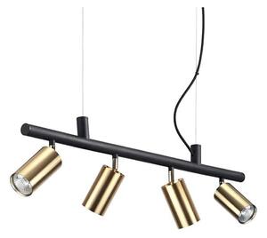 Lustră LED pe cablu Ideal Lux DYNAMITE 4xGU10/7W/230V CRI 90 negru/alamă