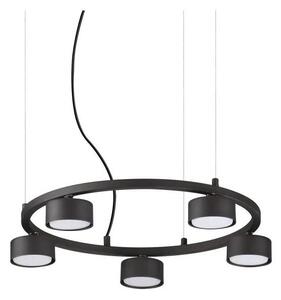 Lustră LED pe cablu Ideal Lux MINOR 5xGX53/9W/230V d. 50 cm negru