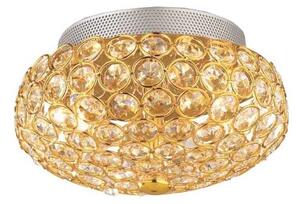 Plafonieră LED de cristal Ideal Lux KING 3xG9/3W/230V d. 25,5 cm auriu