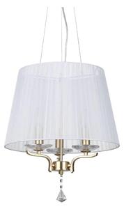 Lustră pe cablu Ideal Lux PEGASO 3xE14/28W/230V d. 40 cm auriu/alb
