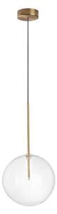 Lustră LED pe cablu Ideal Lux EQUINOXE 1xG4/2W/230V d. 25 cm alamă/transparent