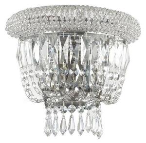 Aplică de cristal Ideal Lux DUBAI 2xE14/28W/230V crom lucios