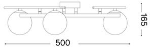 Lustră LED aplicată Ideal Lux ATLAS 3xG9/3W/230V auriu