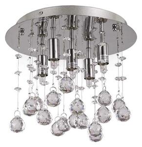 Plafonieră LED de cristal Ideal Lux MOONLIGHT 5xG9/3W/230V d. 26 cm crom lucios