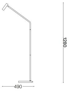 Lampadar LED Ideal Lux EASY LED/3,5W/230V CRI 90 negru