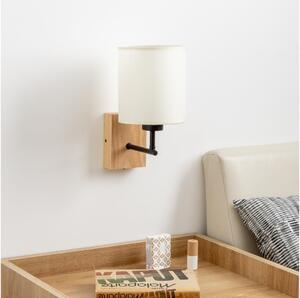 Lampă de perete Brilagi NUBILA WOOD 1xE27/25W/230V stejar/negru/crem