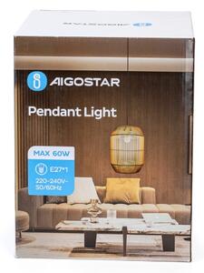 Lustră pe cablu Aigostar 1xE27/60W/230V bej
