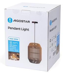Lustră pe cablu Aigostar 1xE27/60W/230V bej
