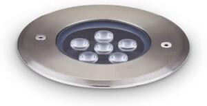 Corp de iluminat LED pentru căi de acces Ideal Lux FLOOR LED/6W/230V d. 12 cm CRI 90 IP67 crom
