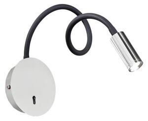 Veioză LED flexibilă Ideal Lux FOCUS LED/3,5W/230V CRI 90 gri/crom lucios