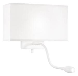 Lampă LED flexibilă de perete Ideal Lux HOTEL 1xE27/60W/230V + LED/1,5W alb