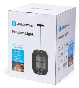 Lustră pe cablu Aigostar 1xE27/60W/230V negru