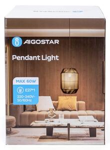 Lustră pe cablu Aigostar 1xE27/60W/230V negru