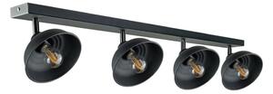 Spot FAUN 4xE27/60W/230V negru