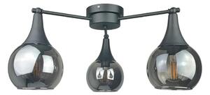Lustră aplicată STAR 3xE27/60W/230V negru/negru fumuriu
