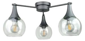 Lustră aplicată STAR 3xE27/60W/230V negru/transparent