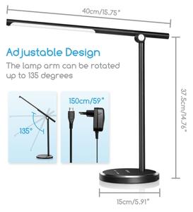 Lampă LED tactilă dimabilă de masă Aigostar LED/8W/230V 3000-6000K negru