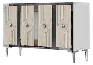 Dulap Pegasuso (alb + travertin + argintiu). Promo -20%. 1153623