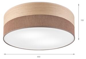 Plafonieră SIRJA WOOD 2xE27/15W/230V d. 45 cm maro/stejar