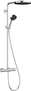 Hansgrohe Pulsify S set de duș perete cu termostat cu duș de ploaie crom 24236000