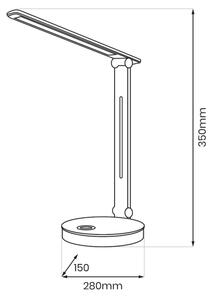 Lampă LED RGBW de masă BRUNO LED/5W/5V 3000/4500/6000K negru