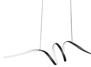 Lustră LED pe cablu LOOP LED/28W/230V negru