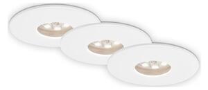 SET 3x corp de iluminat LED încastrat pentru baie Briloner 7240-036 ATTACH LED/1,8W/230V IP44 alb