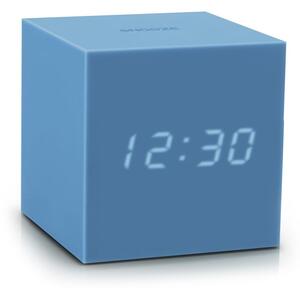 Ceas deșteptător cu LED Gingko Gravity Cube, albastru