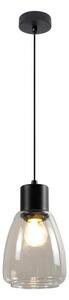 Lustră pe cablu MOLDO 1xE27/40W/230V negru/transparent
