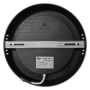Plafoineră LED ROUND LED/18W/230V 4000K d. 21,7 cm negru