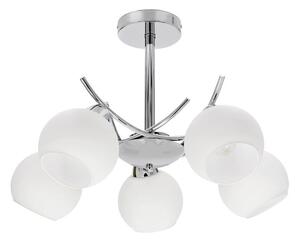 Lustră pe tijă AMOS 5xE27/40W/230V crom lucios