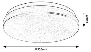 Rabalux 77140 - Plafonieră LED pentru baie LOWAR, cu senzor, 24W/230V, 4000K, IP44