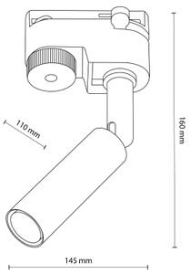 Spot LED pentru sistem de șină LAGOS 1xG9/3W/230V alb