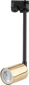 Lustră pe tijă pentru sistem de șină TOP 1xGU10/10W/230V auriu/negru