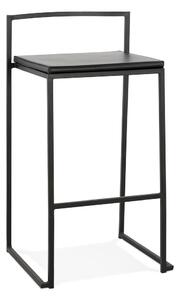 Scaun de bar Kokoon Caro Mini, înălțime 65 cm, negru
