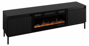 Comodă TV Comfivo Delruva III, Negru, MDF, PAL laminat, 52x174x40cm, 42 kg