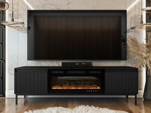 Comodă TV Comfivo Delruva III, Negru, MDF, PAL laminat, 52x174x40cm, 42 kg